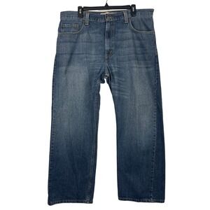VTG Y2K Levis 569 Loose Straight 36x30 Baggy Wide Medium Wash Denim‎ Blue Jeans